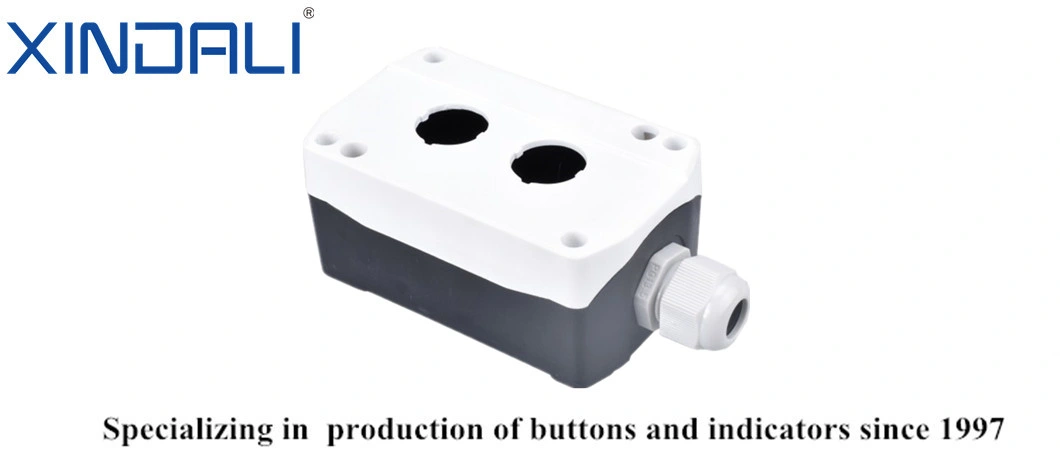 Xdl2-Be02p Plastic 2 Holes Industrial Electric Switch Push Button Box