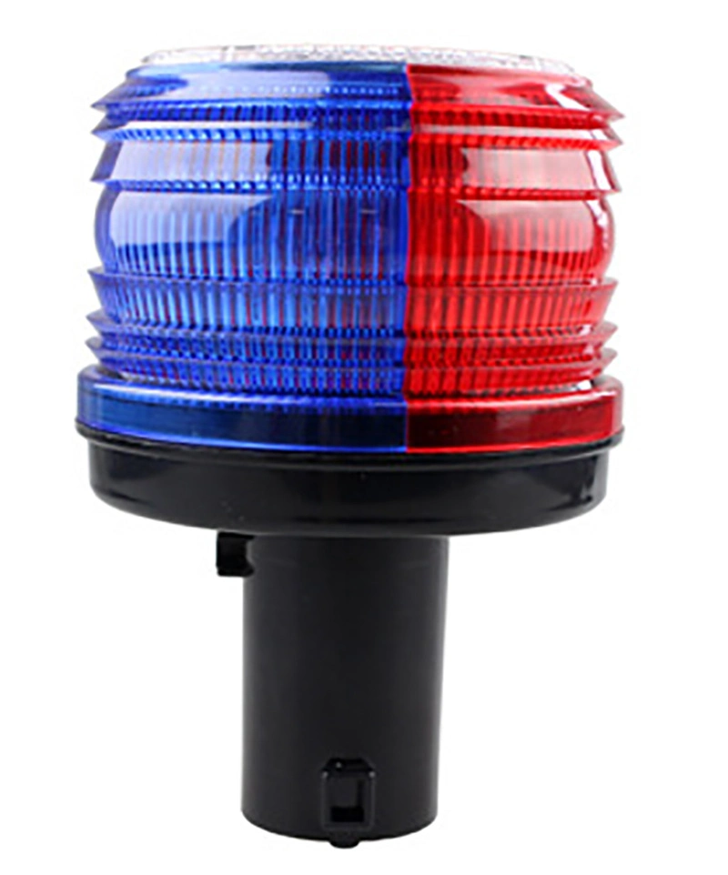 High Quality Solar Power Blue and Red LED Traffic Strobe Lamp Flashing Warning Emergency Beacon Flare Rechargeable LED Warning Signal Light
