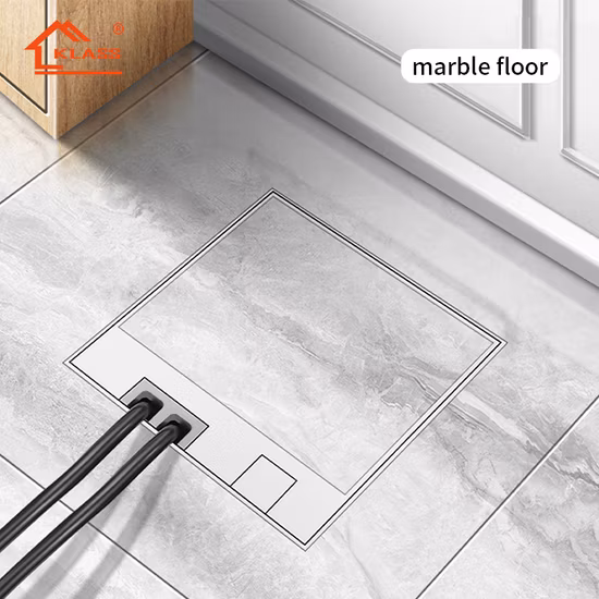 Recessed Fush Mounted Floor Box with SAA Duplex Switch Socket